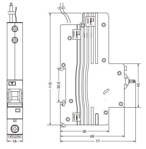 etek rcbo ekl2-40 размер